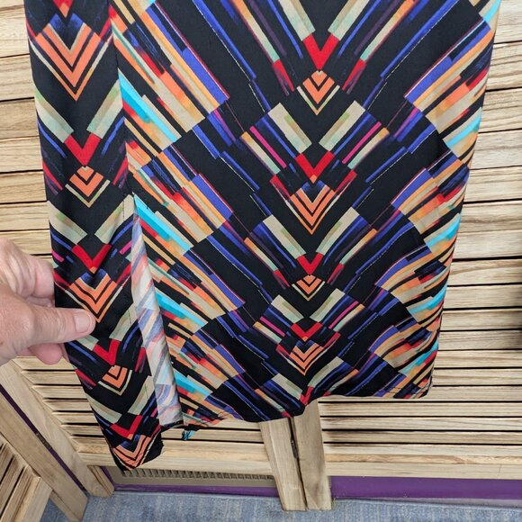 Peck And Peck Colorful Geometric Pattern Pants Size Med - Picture 2 of 7